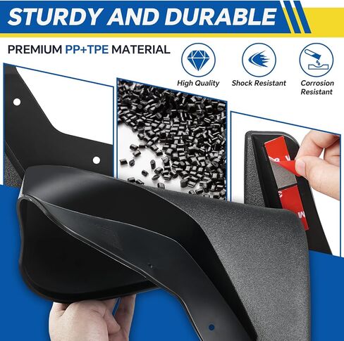 Mud Flaps for 2018 2017 2016 2015 2014Chevy Silverado 1500 | Front and Rear Mud Flap| All Weather Splash Guards, Durable |No Drilling Required （4PCS） in Saudi Arabia