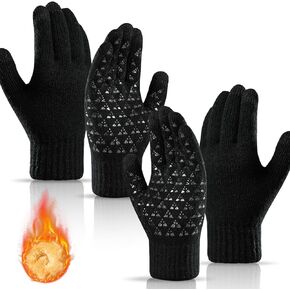 Winter Gloves for Men Woman，Upgraded Warm and Soft Thermal Lined Running Gloves with Touch Screen in Kuwait
