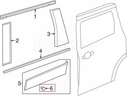 Rexka 20pcs Lower Moulding Clip Compatible with Nissan Altima, Quest & Sentra 76847-1JB0A in Saudi Arabia