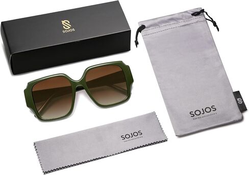 SOJOS Big Retro Square Polarized Sunglasses Womens Mens 70s 80s Vintage Oversized Sunnies SJ2359 in Saudi Arabia