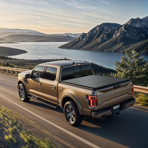 غطاء تونيو صلب ثلاثي الطي من FRP مناسب لسيارة Ford F250 F350 F-250 F-350 Superduty 1999-2025، سرير Fleetside 6.8 قدم in Kuwait