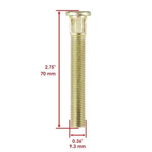 Caltric 16X Wheel Lug Nuts and Studs Compatible with Polaris RZR 800 S 2010 2011 2012 2013 2014 in Kuwait