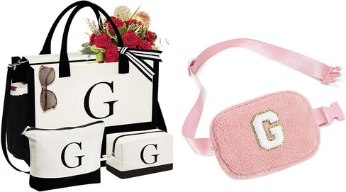 YOOLIFE Initial Tote Bag and Initial Crossbody Bag in Saudi Arabia