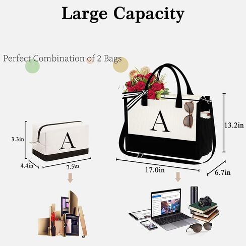 YOOLIFE Initial Tote Bag and Initial Crossbody Bag in Saudi Arabia