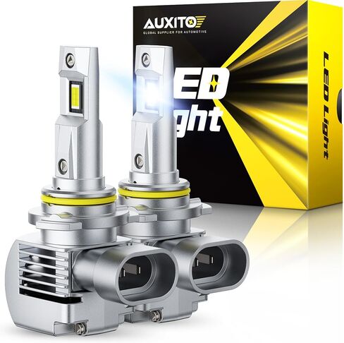 AUXITO H7 LED Bulb h7ll Bulbs, 900% Brighter Ultra-Bright, Plug N Play, Long Lifespan, No Flicker, 99% Compatibility, 2PCS in Saudi Arabia
