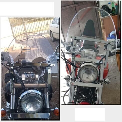 Fairing Windshield for Suzuki for Boulevard for S40 for S50 for S83 for Intruder 800 1400 Motorcycle Windscreen Windshield Double Bubble Double Bubble Windscreen(1) in Saudi Arabia