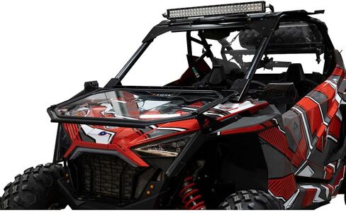 Tusk UTV Folding Glass Windshield with 18" Windshield Wiper Compatible with Polaris RZR Pro XP/Pro XP 4 2020-2024 in Saudi Arabia