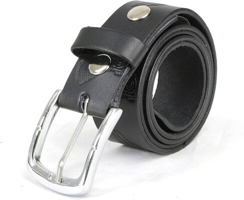 Milwaukee Leather MP7122 Men's Engine Block & Wings - Black Leather Belt w/Interchangeable Buckle - 1.5 inches Wide in Saudi Arabia