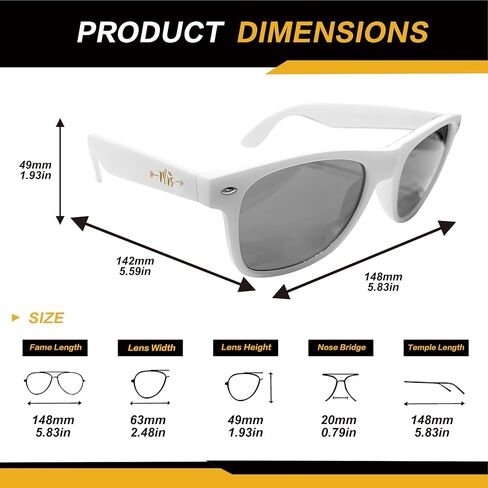 Groom and Bride Sunglasses for Men Women,His and Hers Gifts,Wedding Gifts for Honeymoon,Newlyweds,Couples(Groom&Bride,EL) in Kuwait