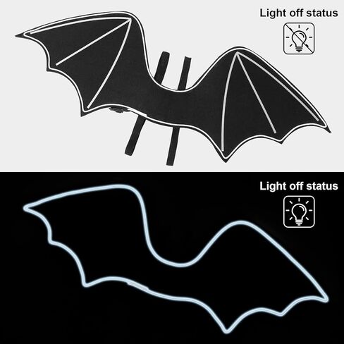 Halloween Bat Costume Set Include Light up Bat Wings LED Wing Black Headband Wand for Halloween Party Decoration in Saudi Arabia