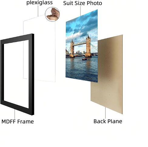 24x36 Poster Frame Picture Frames with Mat for Wall Hanging/Landscape and Portrait Photo Display in Saudi Arabia