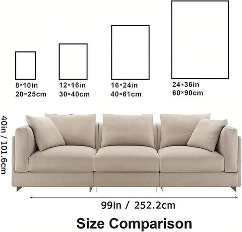 24x36 Poster Frame Picture Frames with Mat for Wall Hanging/Landscape and Portrait Photo Display in Saudi Arabia
