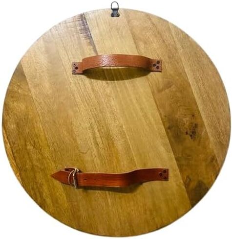 Hugin and Munin Authentic Battleworn Viking Shield, 24" Wooden Shield Brown in Saudi Arabia