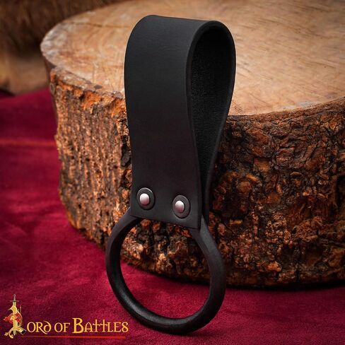 Lord of Battles Medieval Genuine Leather Axe Frog | Axe Holster with Belt Loop | Waist Holder for Axes, Tools in Saudi Arabia
