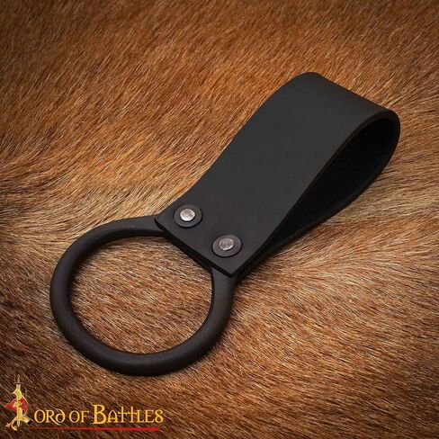 Lord of Battles Medieval Genuine Leather Axe Frog | Axe Holster with Belt Loop | Waist Holder for Axes, Tools in Saudi Arabia