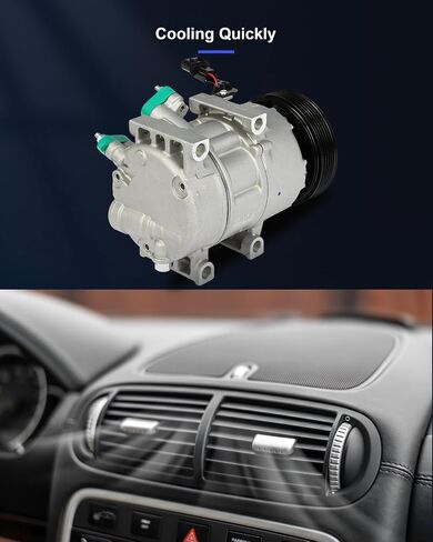 ECCPP AC ضاغط التبريد السريع 2011-2012 لشركة هيونداي سوناتا لكيا أوبتيما 2.0L تكييف وضاغط للهواء in Saudi Arabia
