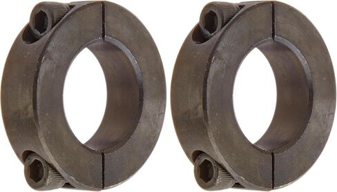 Climax Metals Part 2C-100، فولاذ معتدل، طلاء أكسيد أسود، طوق تثبيت، تجويف 1 بوصة، 1 3/4 بوصة OD، عرض 1/2 بوصة، برغي مشبك 1/4-28 × 5/8 بوصة (عبوة من قطعتين) ) in Kuwait