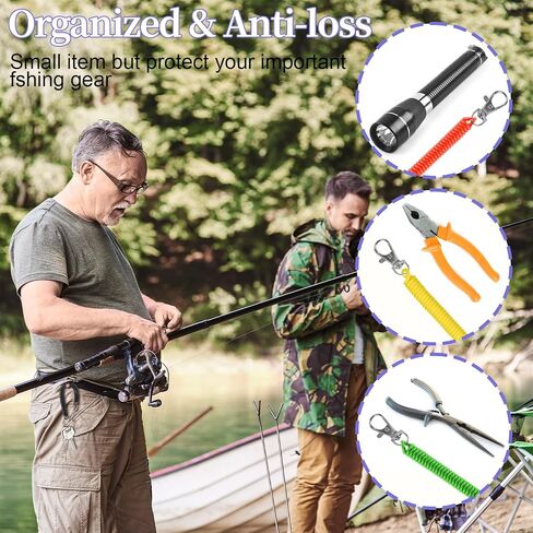 50 Pcs Coil Lanyard Bulk Retractable Spring Spiral Wrist Coil Key Chains Stretchy Key Ring Safety Anti Lost Spiral Cord Keychain with Lobster Clasp for Purse Keys Wallet Cellphone in Saudi Arabia