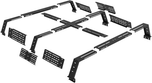 Hooke Road 12.2" High Overland Bed Rack for Full-Size Trucks Without Bed Rails - Compatible with Ford F-150 & Raptor, Dodge Ram 1500, Chevy Silverado 1500, GMC Sierra 1500 in Saudi Arabia