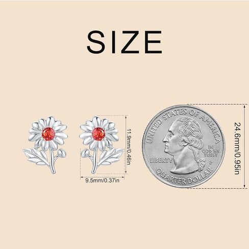 فضة الشوك الاسكتلندي/ديزي/الورد/عباد الشمس/اللوتس/الهندباء وأقراط زهرة مجوهرات هدايا للنساء in Kuwait