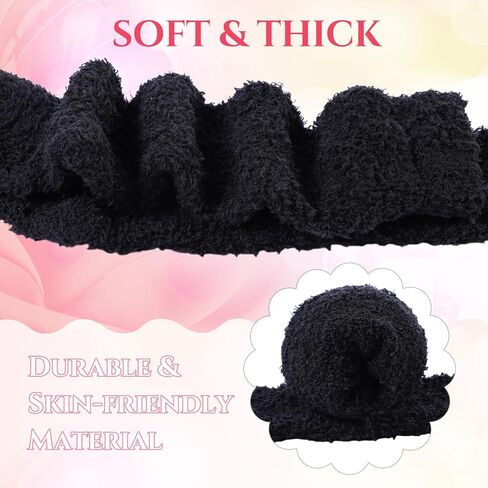 2 Pairs Fuzzy Socks for Women Soft Warm Fluffy Knee High Socks Winter Cozy Long Stockings in Saudi Arabia