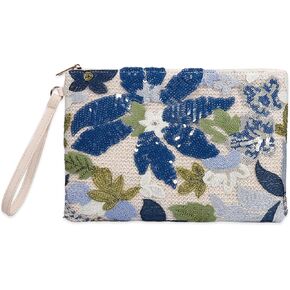 Women's Floral Embroidery Sequin Evening Clutch Bags Party Purses Beaded Bags in Saudi Arabia
