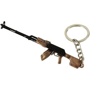 Generic مجموعة سلسلة مفاتيح موديل Mini RPK Machine Gun مقاس 9 سم، باللون الأسود in Saudi Arabia