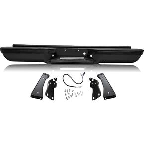 مجموعة المصد الخلفي SOCKIR مناسبة لـ 1998-2004 Chevy S10 / GMC Sonoma Fleetside قطعة واحدة صب طلاء مضاد للصدأ كروم in Kuwait
