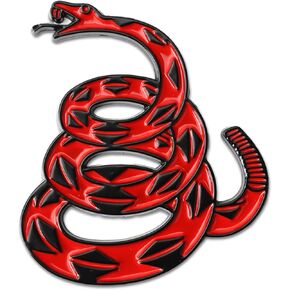 ملصق سيارة معدني ثلاثي الأبعاد Dont Tread on Me، ملصق سيارة أفعى الجرسية، شعار تلقائي لعلم غادسدن لشاحنات السيارات والدراجات النارية (أسود/أصفر) in Kuwait