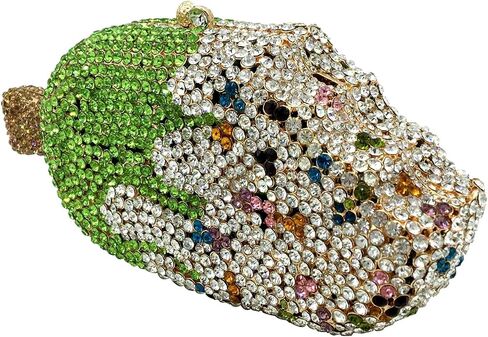 Novelty Popsicle Crystal Clutch Bag Women Icecream Evening Handbags Bridal Party Rhinestone Clutch Purse Prom Bag,Mini in Kuwait