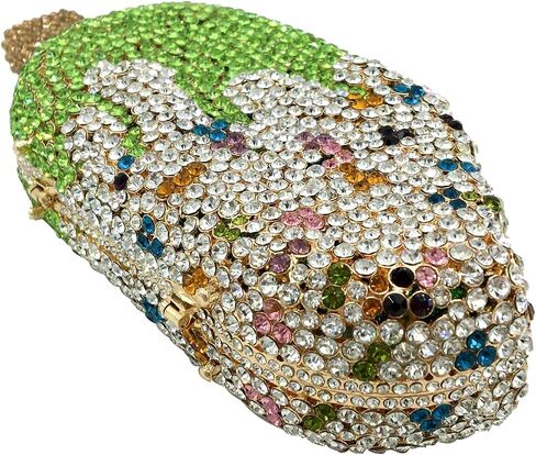 Novelty Popsicle Crystal Clutch Bag Women Icecream Evening Handbags Bridal Party Rhinestone Clutch Purse Prom Bag,Mini in Kuwait