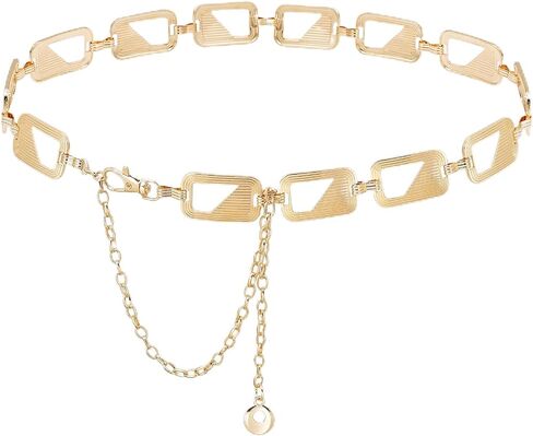 Waist Chain for Women Gold Hollow Chunky Belt for Dresses in Saudi Arabia