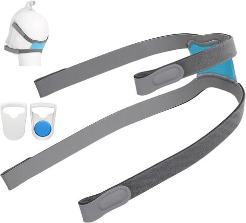 Replacement Headgear for Airfit F30i Mask, Airfit F30i Headgear Strap with Clip，Premium Adjustable Snug Fit Elastic Material, Soft and Comfort to Wear in Saudi Arabia