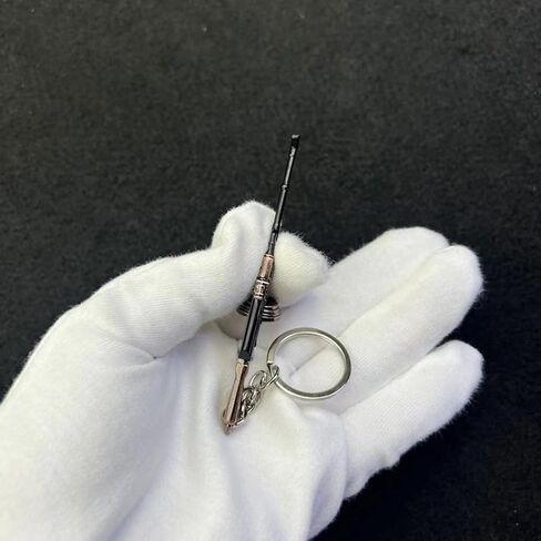 Generic 9cm Mini RPK Machine Gun Model Keychain Collection, Black in Saudi Arabia