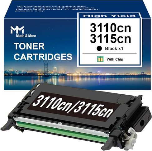 MM الكثير وأكثر توافقًا في خرطوشة الحبر لـ Dell 3110CN 3115CN 3110 3115 | 310-8092 (الأسود ، العائد العالي ، 8000 صفحة) in Kuwait