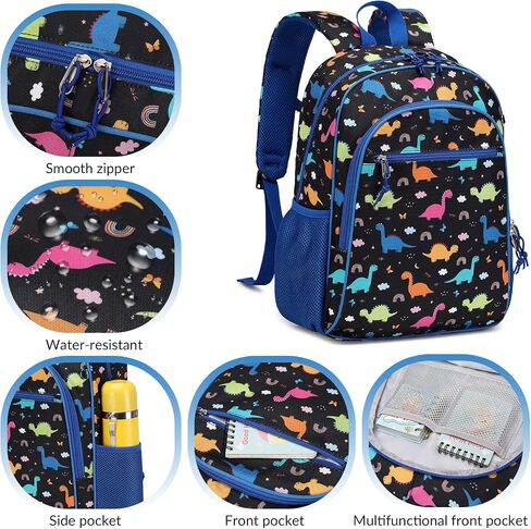 Backpack for Little Girls, Cute Lightweight Water Resistant Preschool Backpack for Kindergarten Elementary Bookbag Dino Girls Schoolbag with Chest Strap Dinosaur Pink in Saudi Arabia