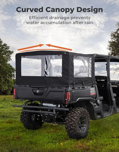 حامل غطاء سرير KEMIMOTO UTV الناعم متوافق مع Can-Am Defender & Defender Max 2016-2025 ملحقات غطاء قماش علوي للتخييم الخلفي in Saudi Arabia