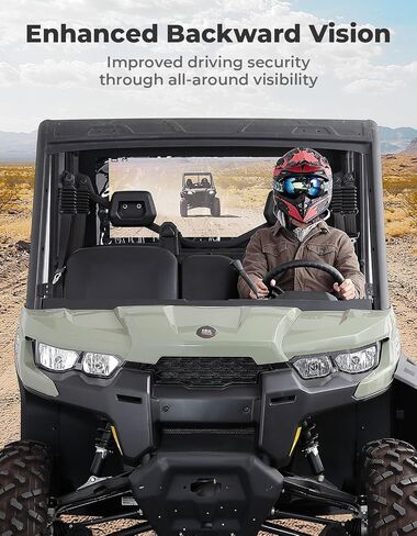 حامل غطاء سرير KEMIMOTO UTV الناعم متوافق مع Can-Am Defender & Defender Max 2016-2025 ملحقات غطاء قماش علوي للتخييم الخلفي in Saudi Arabia