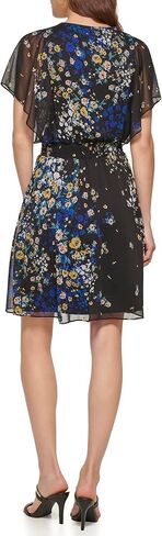 DKNY Womens Flutter Sleeve Smocked Waist Mini Dress in Saudi Arabia