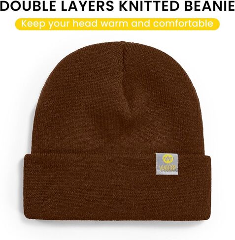 WANDER Beanie Hat for Men Women Winter Soft Hat Cuffed Beanie Warm Stretchy Knitted Skull Cap in Kuwait