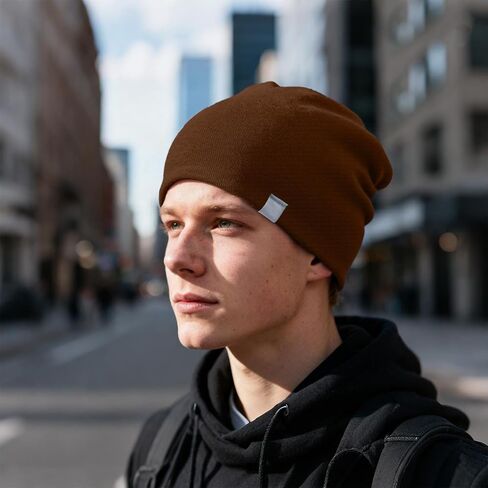 WANDER Beanie Hat for Men Women Winter Soft Hat Cuffed Beanie Warm Stretchy Knitted Skull Cap in Kuwait