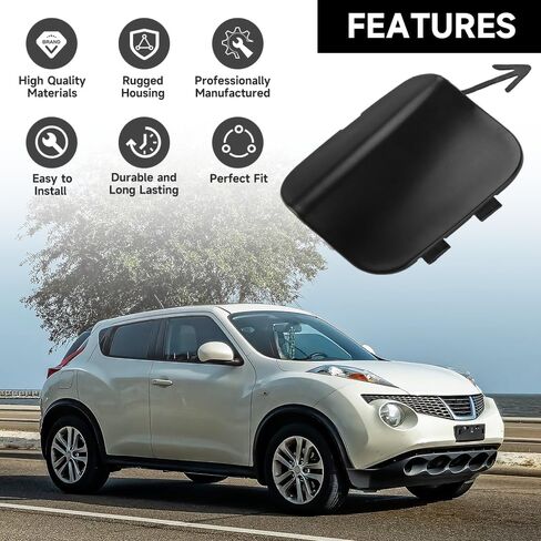 Front Left Bumper Tow Hook Cover Cap for Nissan Juke 1.6L 2011-2015 | Durable and Sturdy | 622A01KA0A | Tow Hook Eye Hole Cover Cap in Saudi Arabia