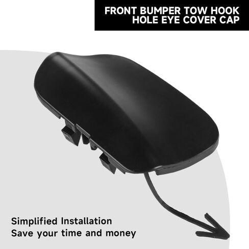 Front Left Bumper Tow Hook Cover Cap for Nissan Juke 1.6L 2011-2015 | Durable and Sturdy | 622A01KA0A | Tow Hook Eye Hole Cover Cap in Saudi Arabia