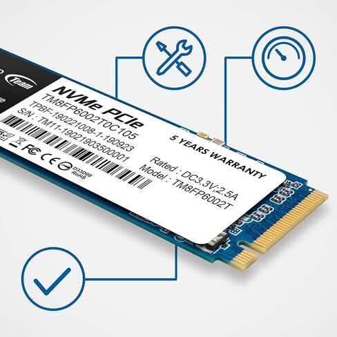 TEAMGROUP MP33 512GB 10 Pack SLC Cache 3D NAND TLC NVMe 1.3 PCIe Gen3x4 M.2 2280 Internal Solid State Drive SSD (Read/Write 1,700/1,400 MB/s) Compatible with Laptop & PC Desktop TM8FP6512G0C1P2 in Kuwait