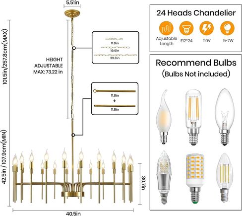 Black Chandelier 24 Light Large Modern Farmhouse Chandeliers for Dining Room Light Fixture, 40" Round Candle Large Chandeliers for High Ceilings Living Room Foyer Entryway in Saudi Arabia