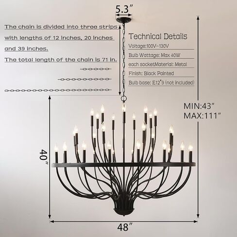Gold Chandelier 18-Light Candle Chandelier Modern Farmhouse Pendant Lighting Fixture for Dining Room Bedroom Living Room Kitchen Island Foyer Entryway E12 Bulb Vintage Golden Ceiling Light in Saudi Arabia