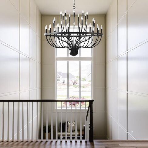 Gold Chandelier 18-Light Candle Chandelier Modern Farmhouse Pendant Lighting Fixture for Dining Room Bedroom Living Room Kitchen Island Foyer Entryway E12 Bulb Vintage Golden Ceiling Light in Saudi Arabia