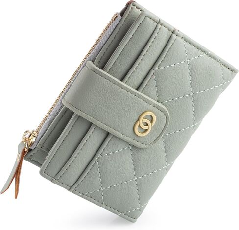 WEILIAN Small Black Wallet for Women Faux Leather RFID Blocking Slim Bifold Wallet Ladies Wallets with Card Slots and Zip Coin Compartment in Saudi Arabia