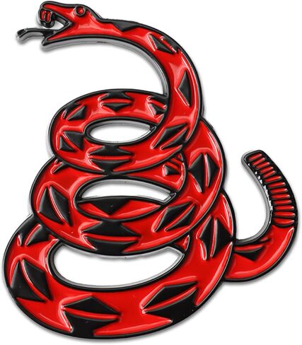 Dont Tread on Me 3D Metal Car Sticker, Rattlesnake Vehicle Decal, Gadsden Flag Auto Emblem for Automotive Truck Motorcycle Vans (Black/Yellow) in Saudi Arabia