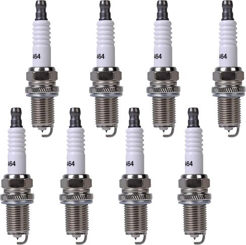 شمعات الإشعال إيريديوم 5464 متوافقة مع تشيفي كورفيت إنفينيتي جاكوار XJ8 XF رينج روفر لينكولن مرسيدس C43 AMG E430 S430 V8 3.9L-5.7L استبدال BKR5EIX-11 حزمة من 8 in Kuwait